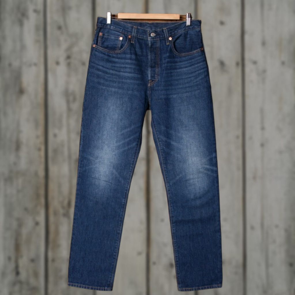 Levi's LEVI'S 501 Jeans Denim 100% Cotton Blue Sz. 30x32 Womens Inseam 32" High Rise Selvedge Vintage Big E Straight Size 24" / US 00 / IT 34 - 1 Thumbnail