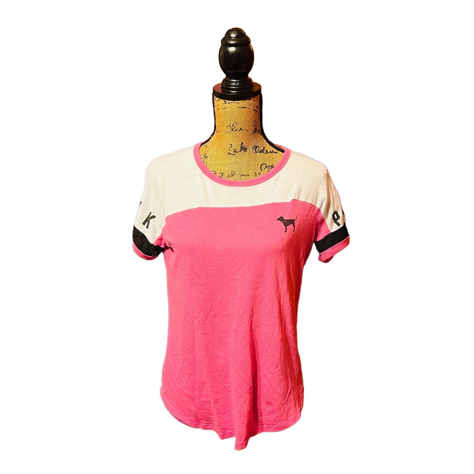 Pink Victoria Secret PINK T-Shirt Logo Pink M Size M / US 6-8 / IT 42-44 - 1 Thumbnail
