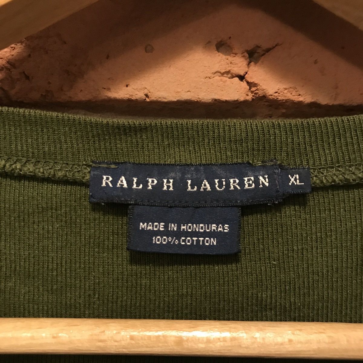 Polo Ralph Lauren × Ralph Lauren × Vintage vintage t-shirt Ralph Lauren logo dark green green Size XL / US 12-14 / IT 48-50 - 3 Thumbnail