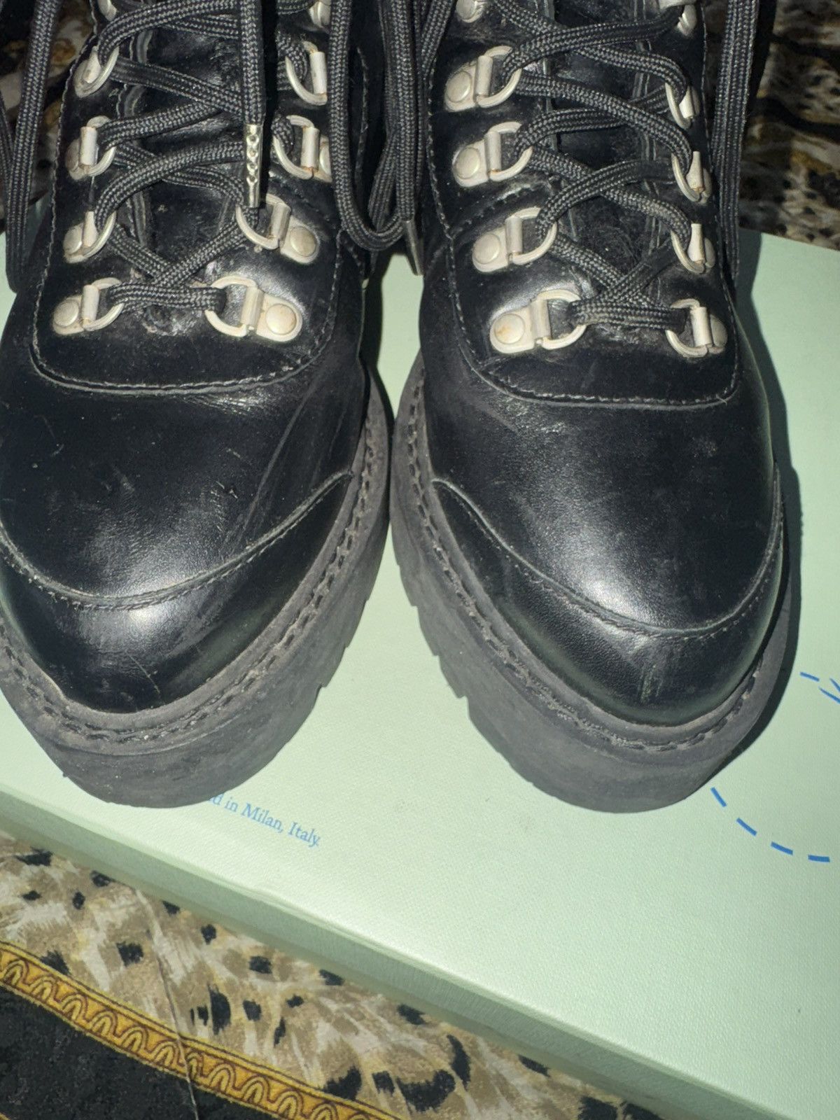 Off-White Off-White Woman’s Black Hiking Boots Size 39 EU / 8.5 US Size US 8.5 / IT 38.5 - 3 Thumbnail