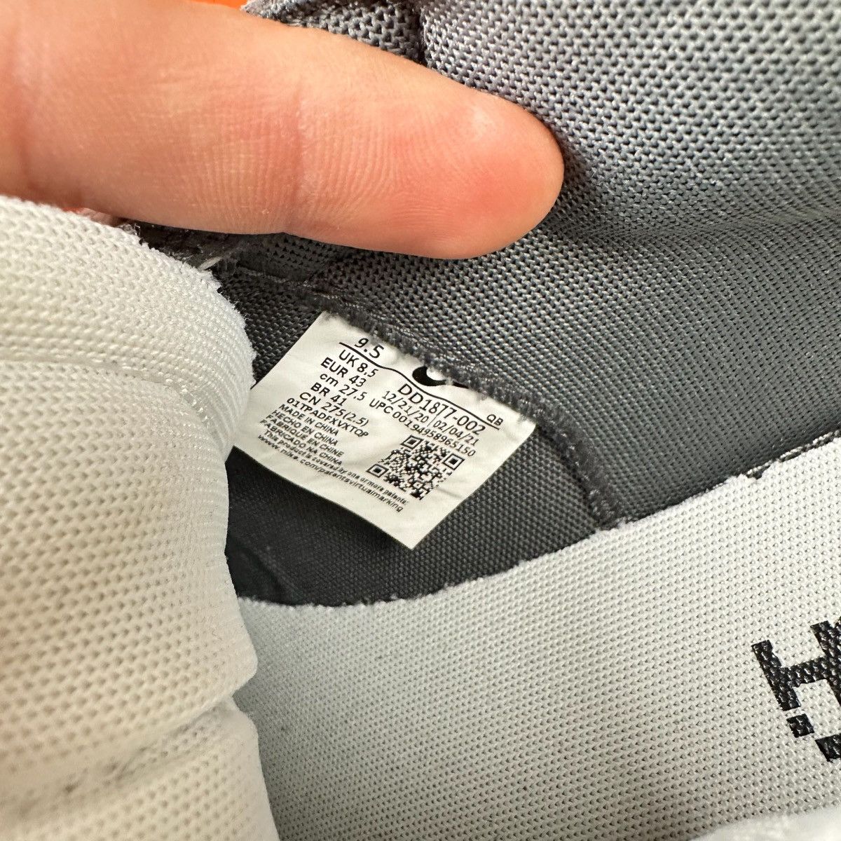 Nike × Sacai Nike Blazer Low Sacai Iron Grey White Size 9.5 Size US 9.5 / EU 42-43 - 8 Thumbnail