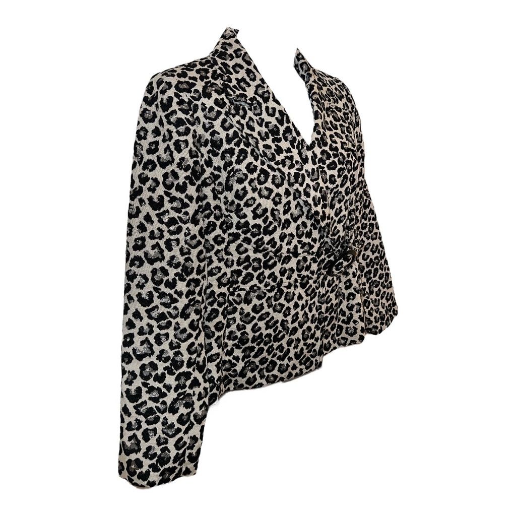 Other Isabella Blazer, Size 18, Black and Silver Leopard Print Size XXL / US 16-18 / IT 52-54 - 3 Thumbnail