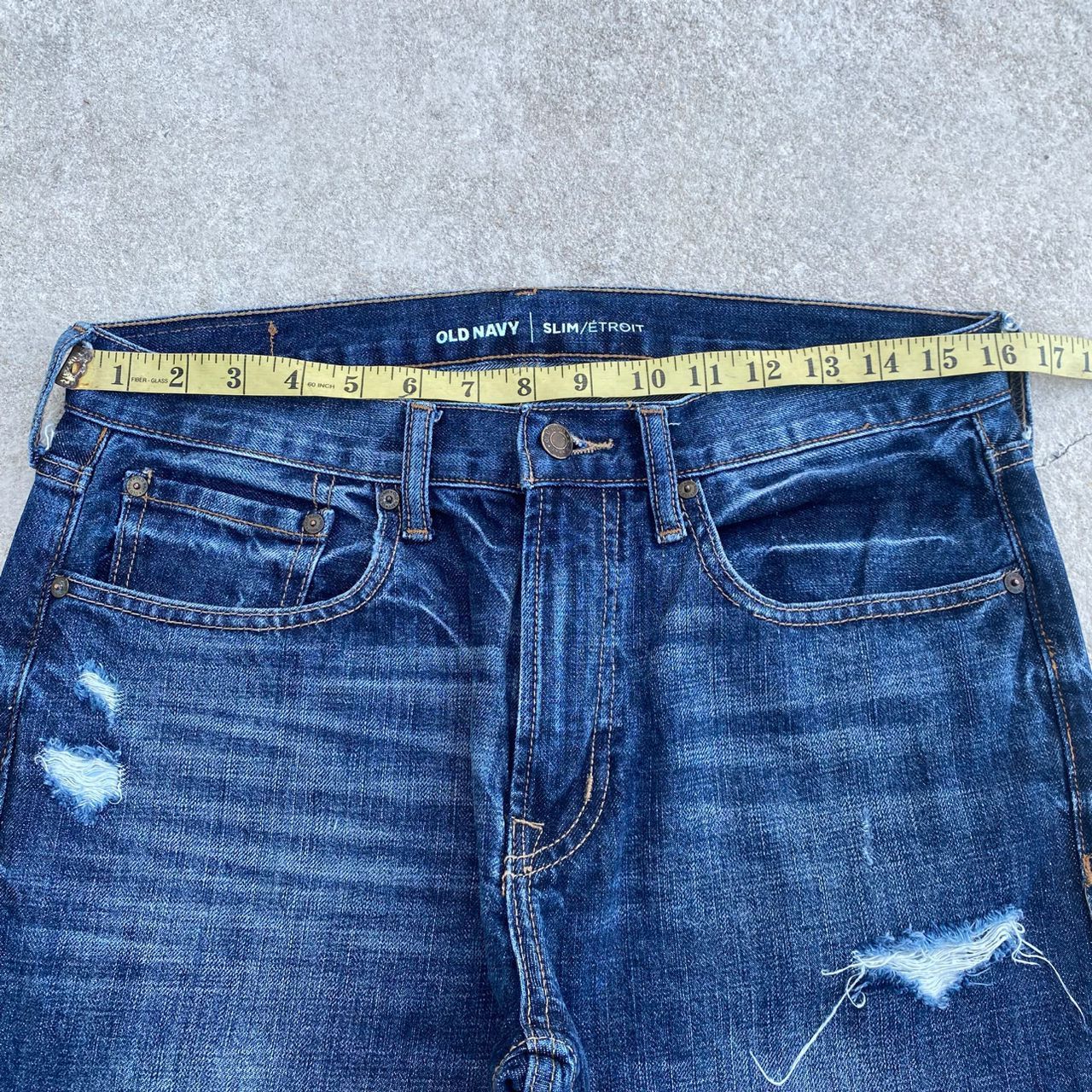 Old Navy Vintage Old Navy Slim Distressed Denim Size US 32 / EU 48 - 4 Thumbnail