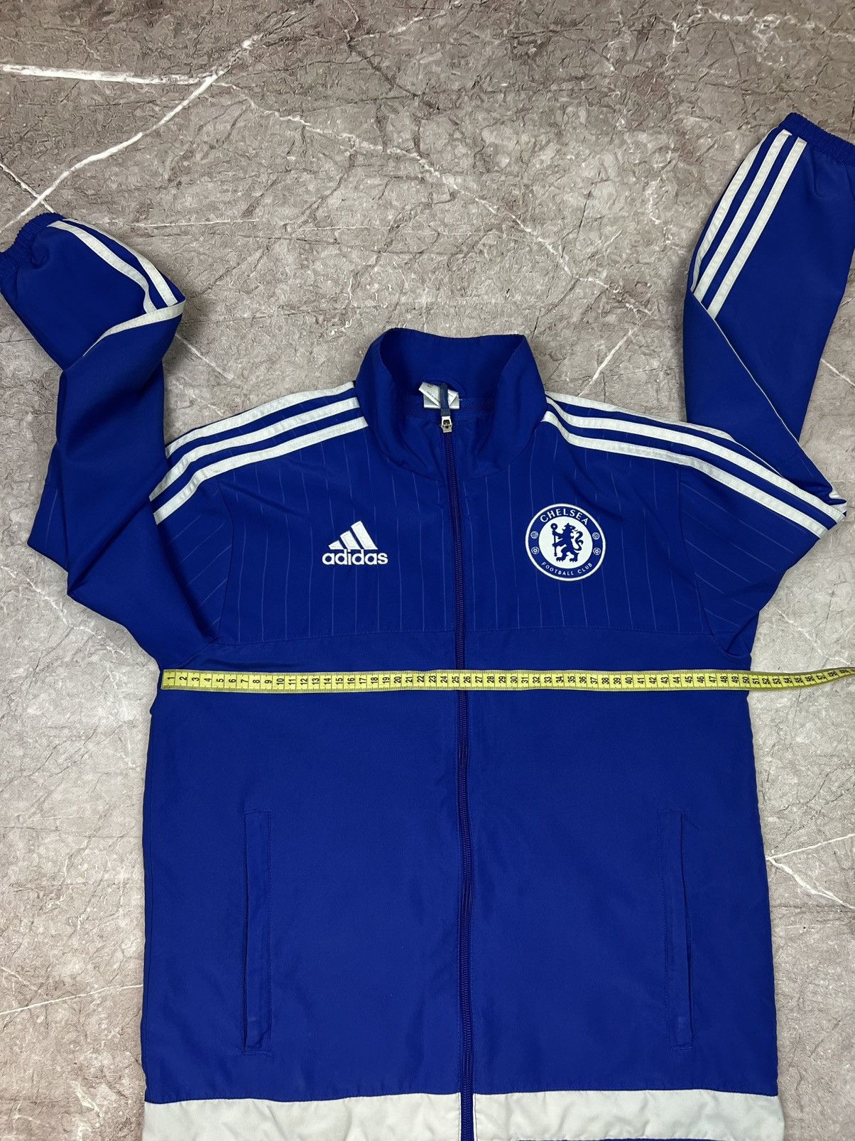 Adidas Adidas FC Chelsea Vintage Nylon Soccer Track Jacket Y2K Size US S / EU 44-46 / 1 - 18 Thumbnail