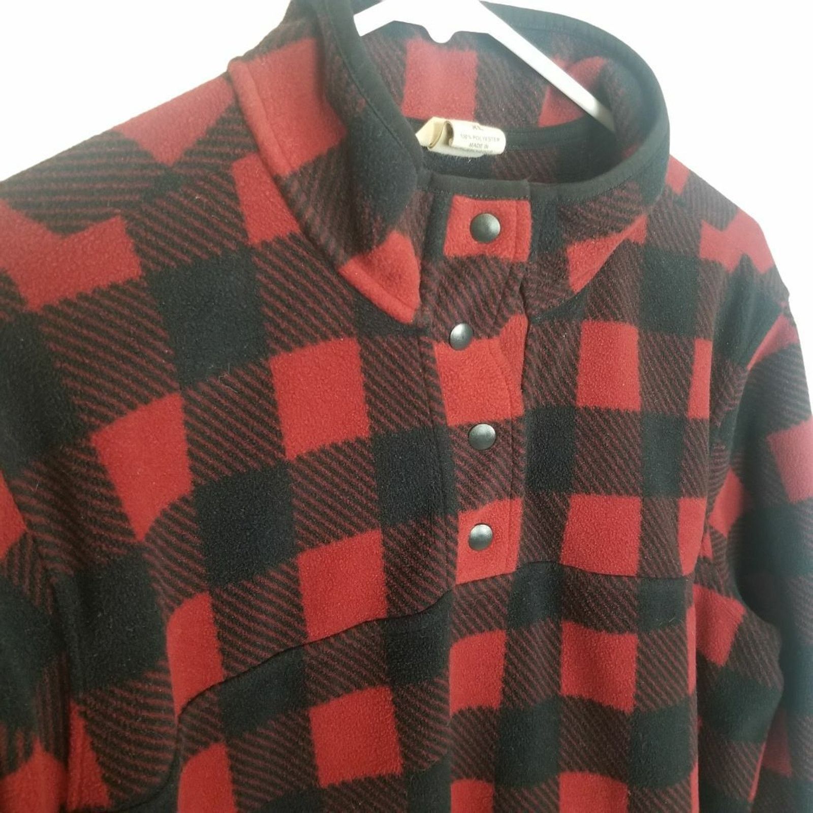 Duluth Trading Company Duluth Trading Co Mens Buffalo Plaid Fleece Pullover Sweater Size US XL / EU 56 / 4 - 5 Thumbnail