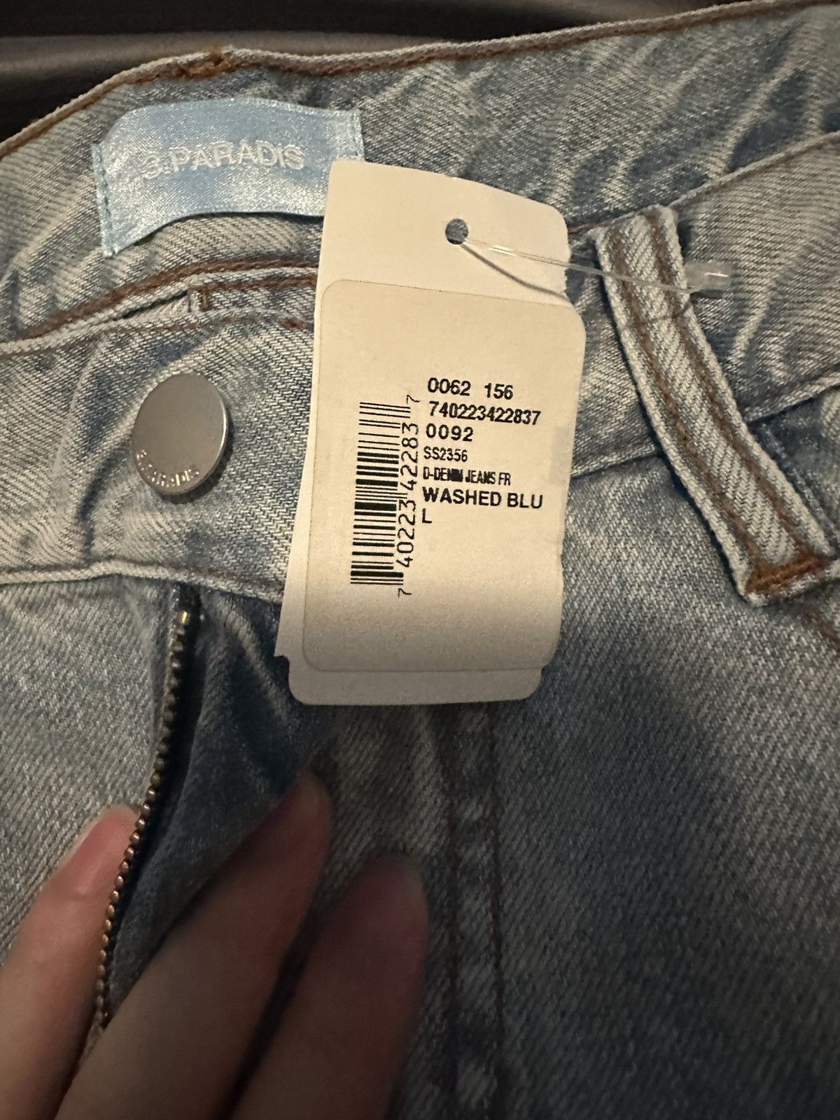 3.PARADIS 3.Paradis Freedom Dove Jeans WASHED BLUE Size US 34 / EU 50 - 6 Thumbnail
