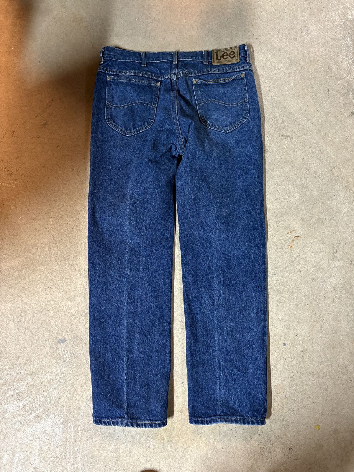 Lee Vintage 80s Lee Made In Usa Denim Jeans Size 36x30 Size US 36 / EU 52 - 4 Thumbnail