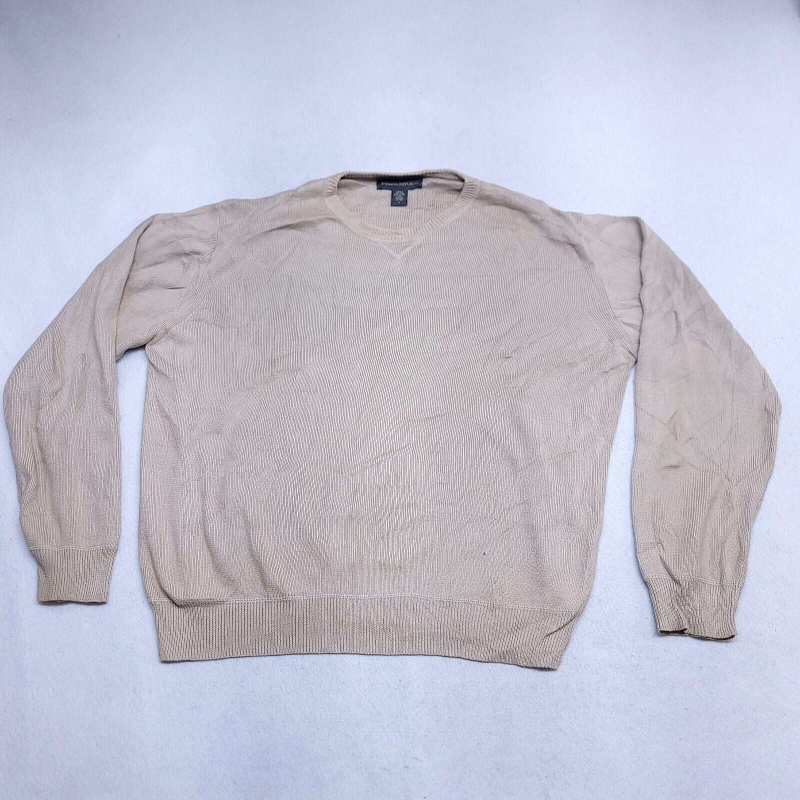 Banana Republic Banana Republic Pullover Sweater Mens Size Large L Beige Size US L / EU 52-54 / 3 - 2 Thumbnail