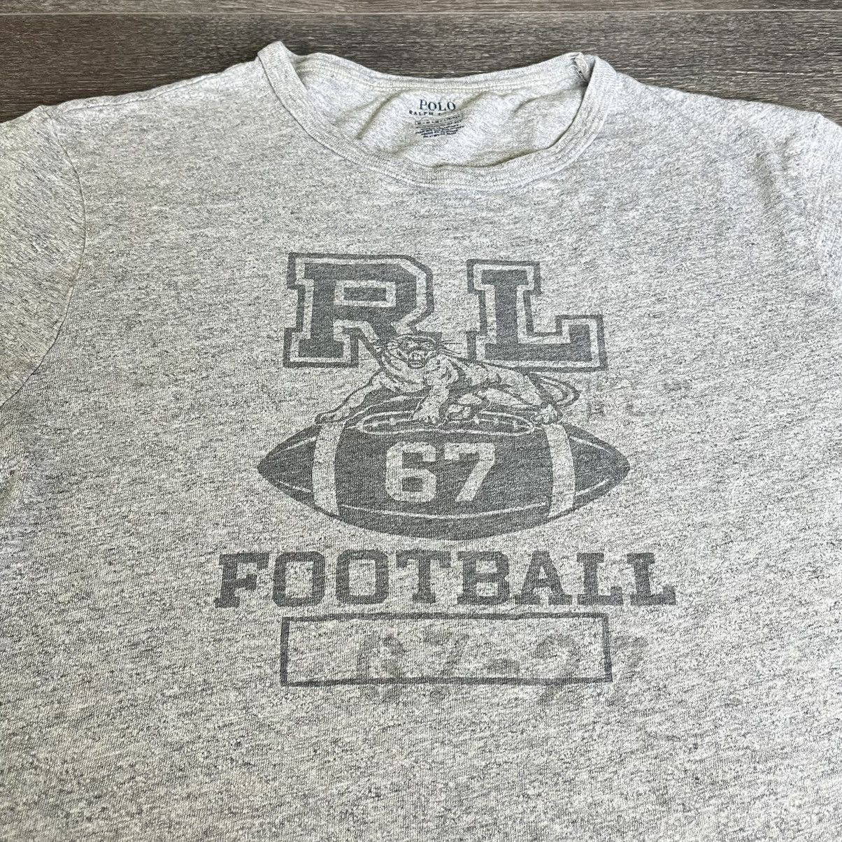 Polo Ralph Lauren Vintage Polo Ralph Lauren RL Football Varsity Tiger Logo Tee Size US M / EU 48-50 / 2 - 2 Thumbnail