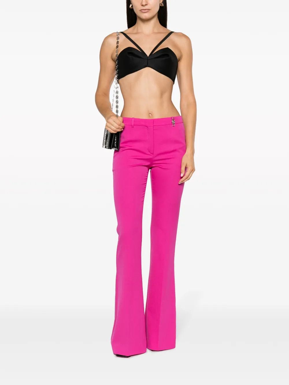 Versace o1y0226 Crop Top in Black Size S / US 4 / IT 40 - 2 Thumbnail