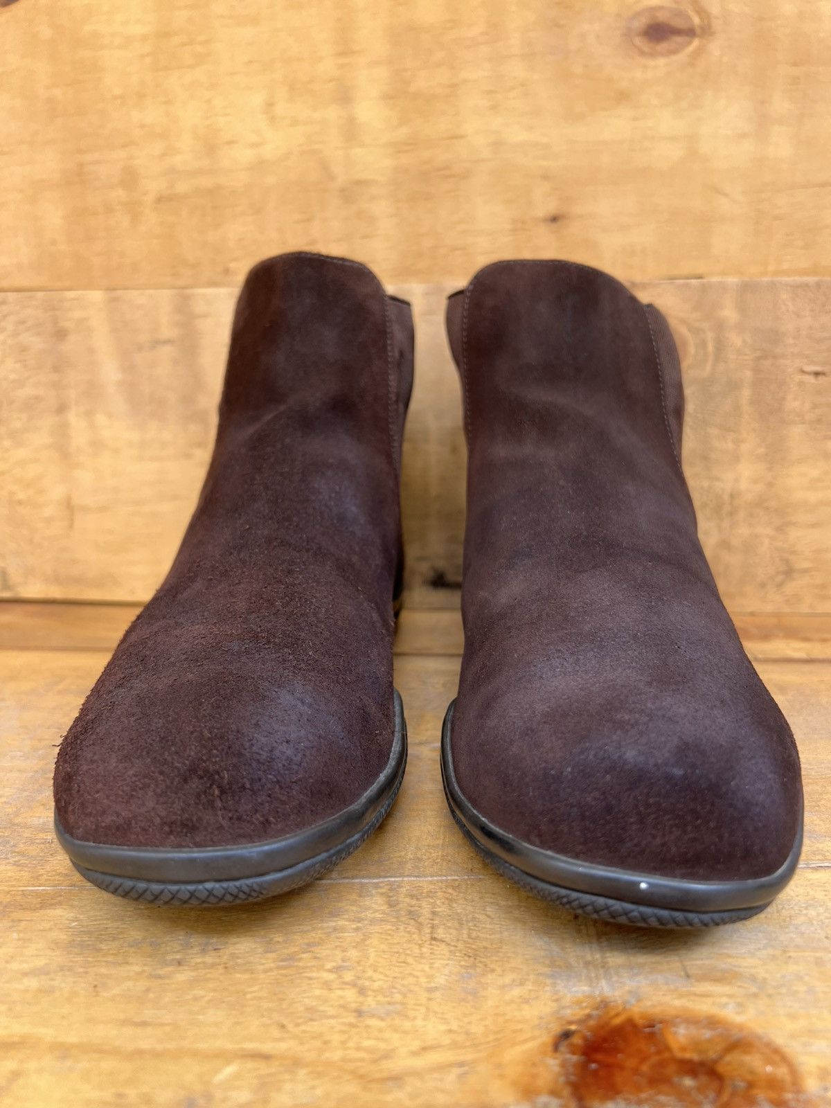 Prada Prada Men's Brown Suede Chelsea Ankle Boot Size 8 UK 9 US Size US 9 / EU 42 - 5 Thumbnail