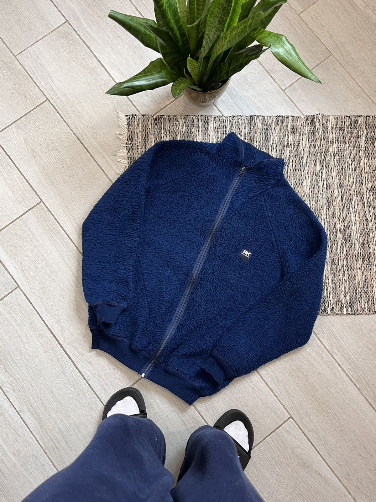 Helly Hansen × Vintage Vintage Helly Hansen Fleese Zip Jacket Teddy Sweatshirt Size US M / EU 48-50 / 2 - 1 Thumbnail