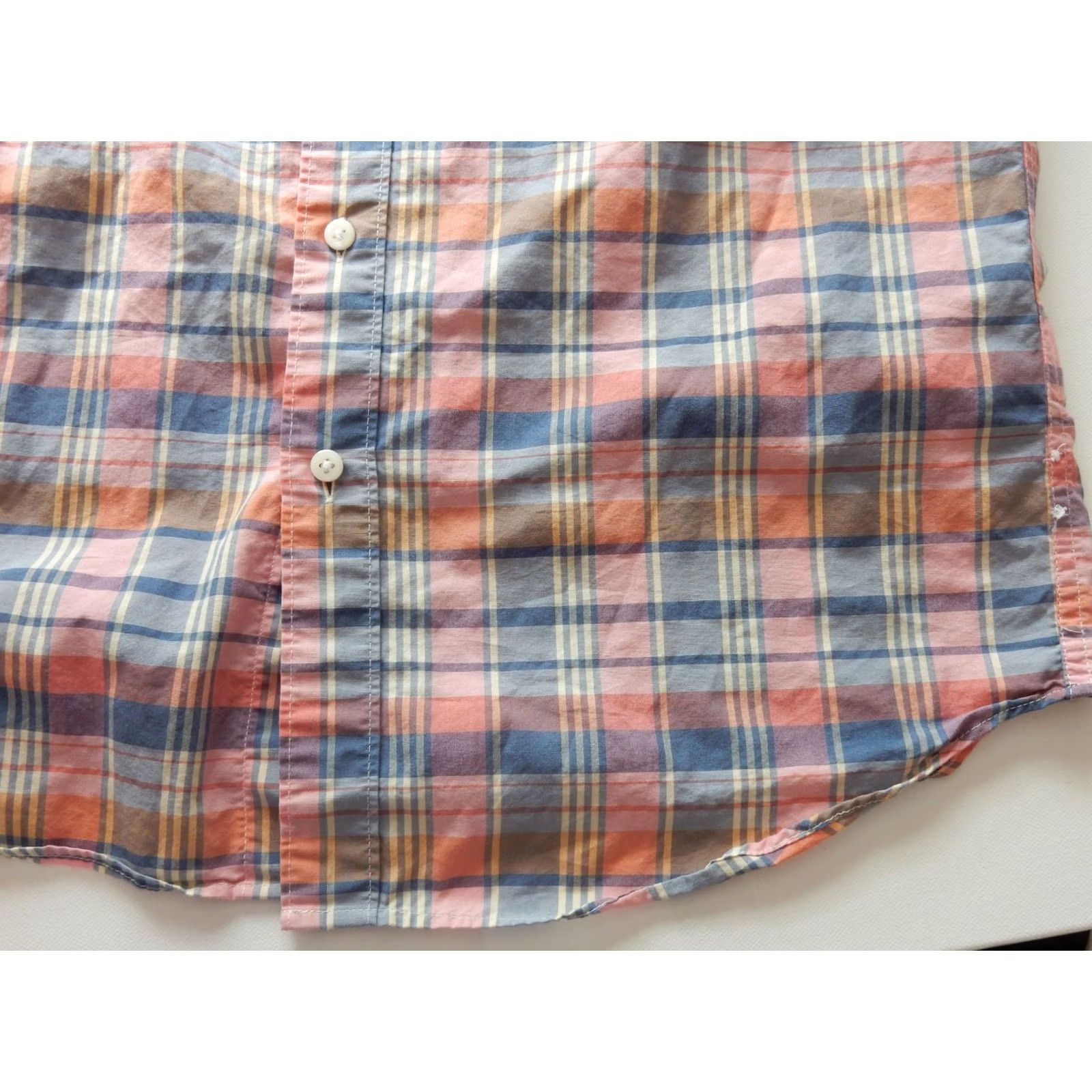 J.Crew J.CREW Men Button-Up Shirt Plaid Slim M Pink Long Sleeve Button Front Shirt Mens Size US M / EU 48-50 / 2 - 3 Thumbnail