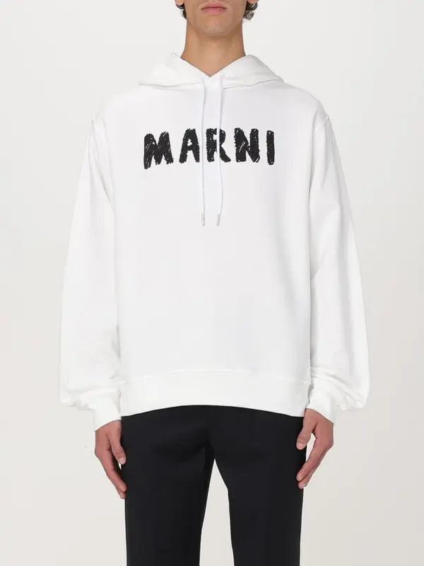 Marni o1w1db11125 Sweatshirt in White Size US XL / EU 56 / 4 - 1 Thumbnail