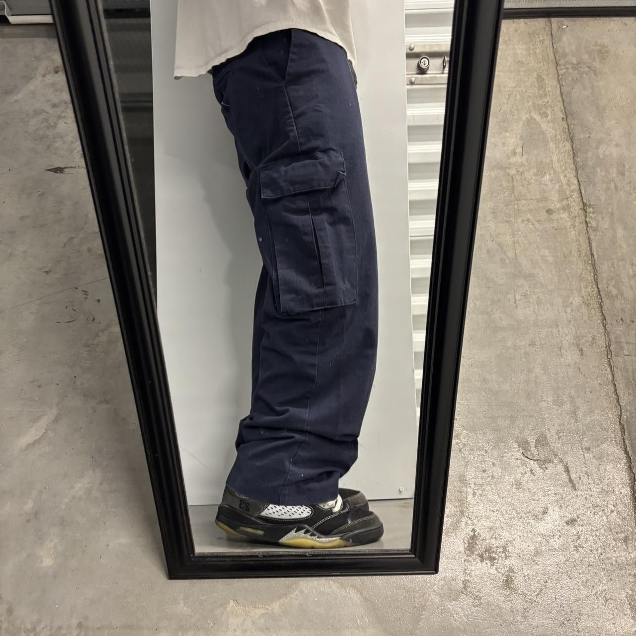 Vintage Crazy Vintage Y2K/2000s Navy Blue Streetwear Skater Style Essential Cargo Pants! 32x28 Size US 32 / EU 48 - 2 Thumbnail