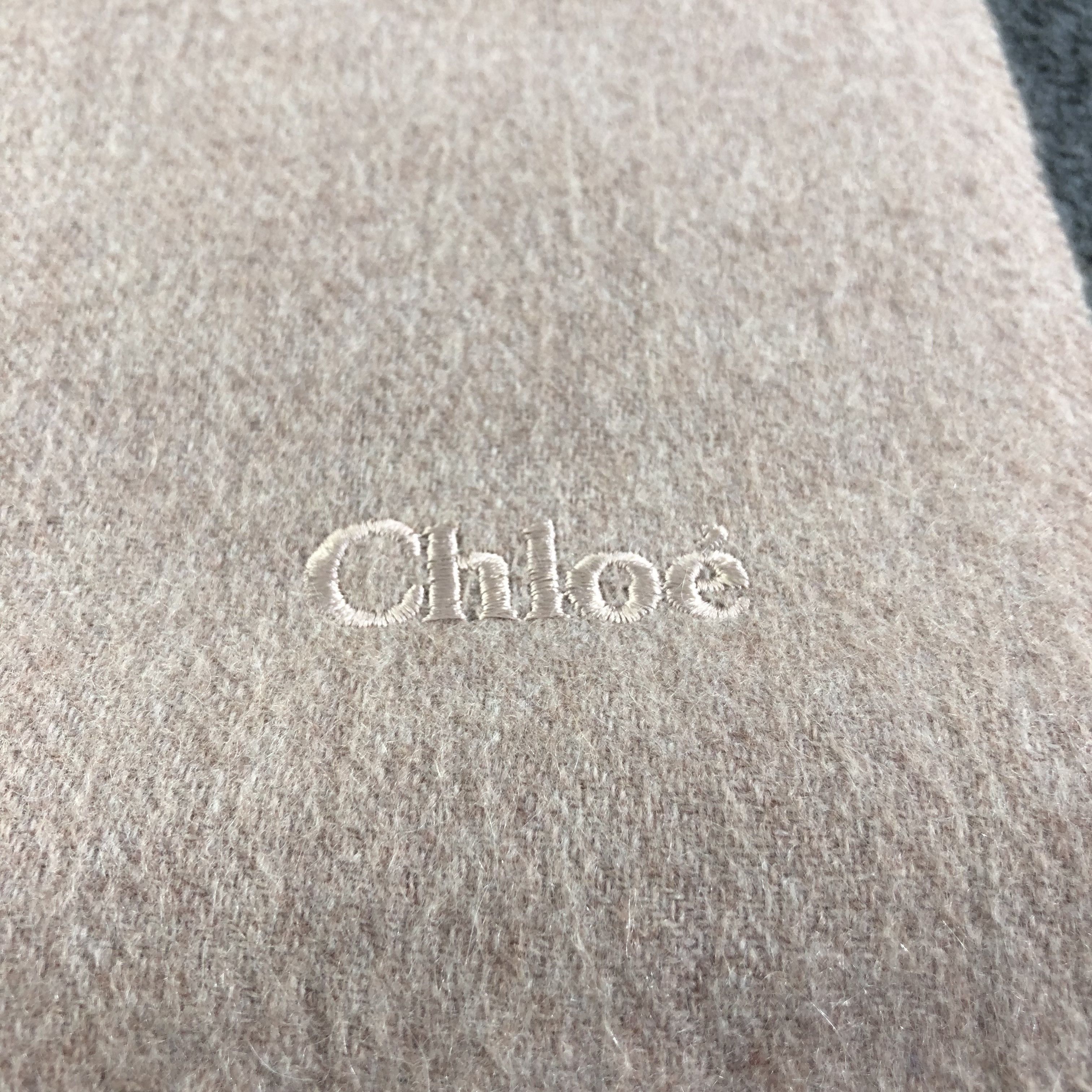 Vintage Chloe Cashmere Scarf Muffler V1138 Size ONE SIZE - 4 Thumbnail