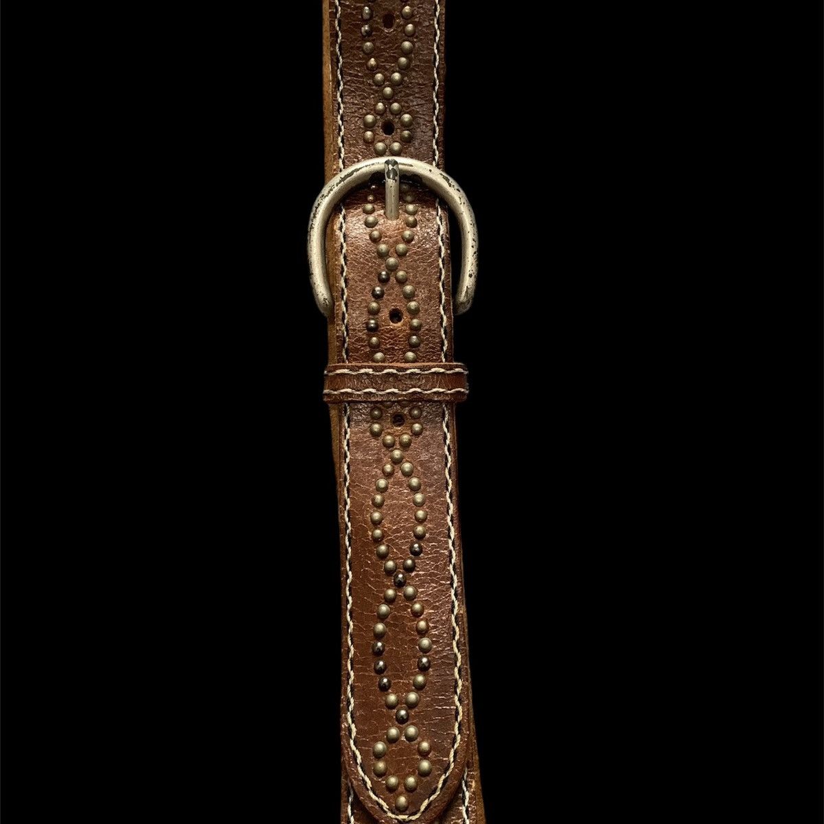 If Six Was Nine × Japanese Brand × Le Grande Bleu (L.G.B.) Studded leather belt Size ONE SIZE - 4 Thumbnail