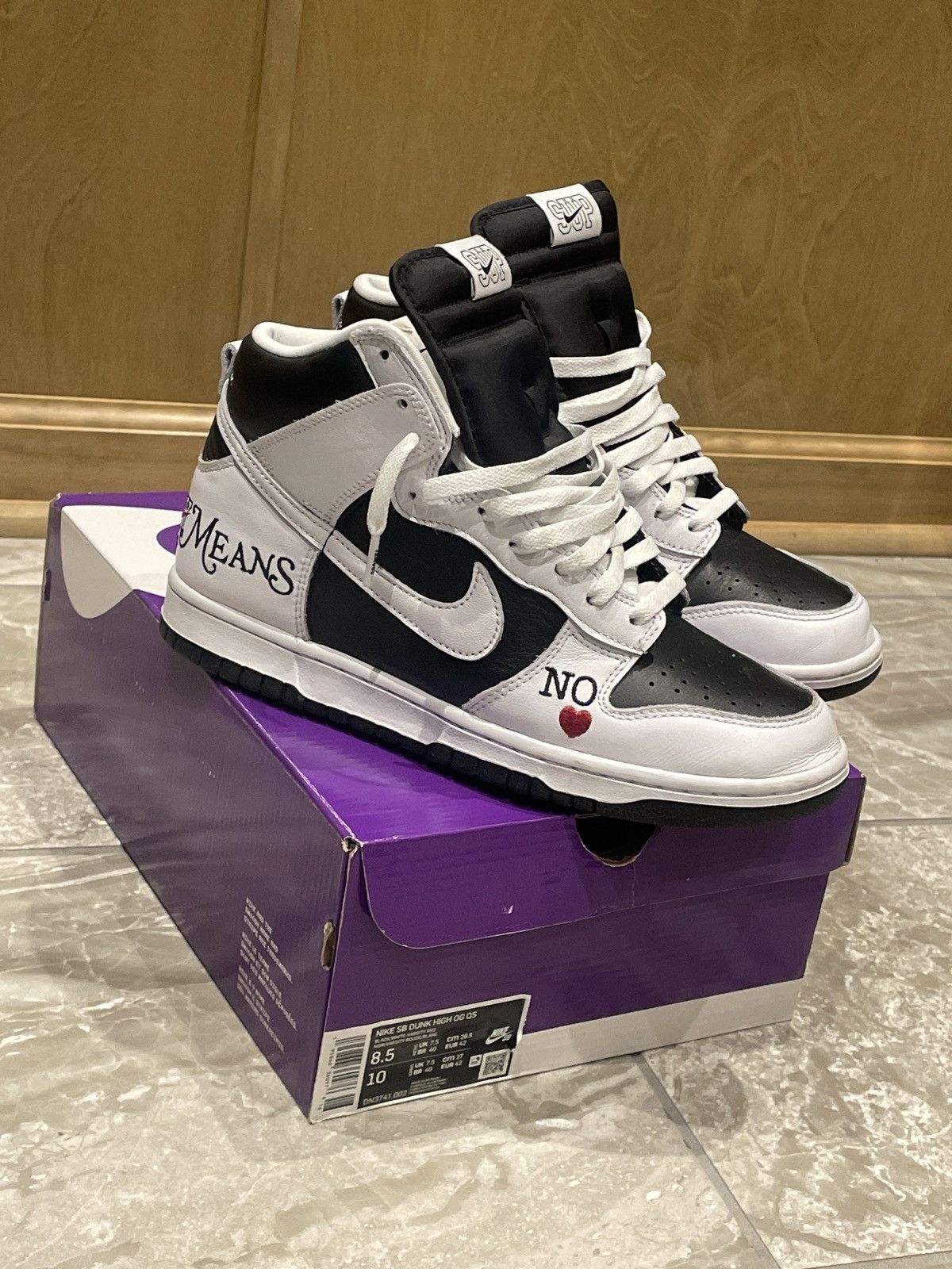 sb dunk high supreme