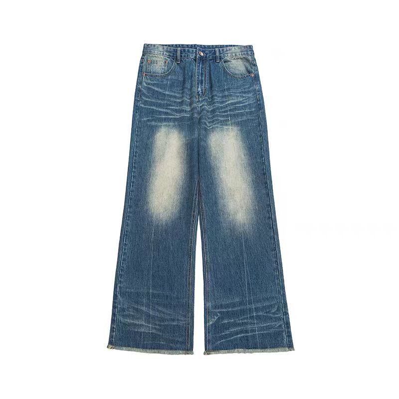 Vintage High Street Micro Flare Vintage Frayed Edge Jeans Size US 34 / EU 50 - 4 Thumbnail