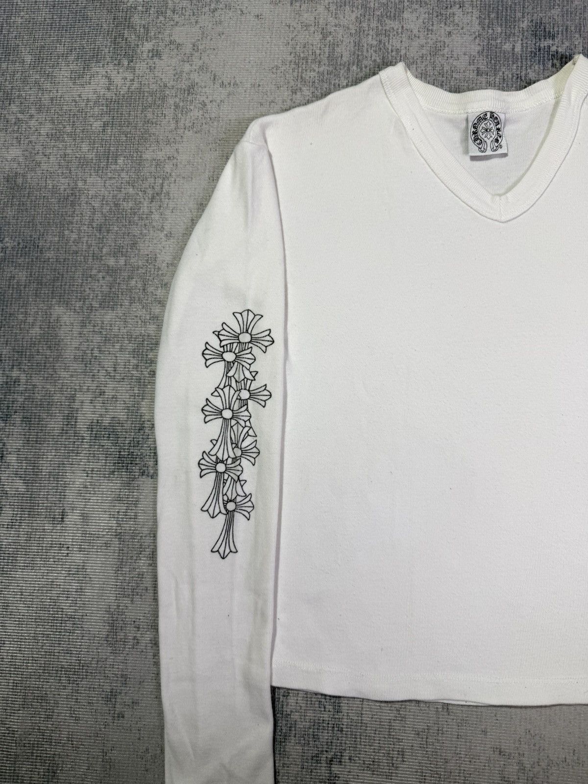 Chrome Hearts Y2K CEMETERY CROSS SLEEVES CROPTOP Size ONE SIZE - 6 Thumbnail