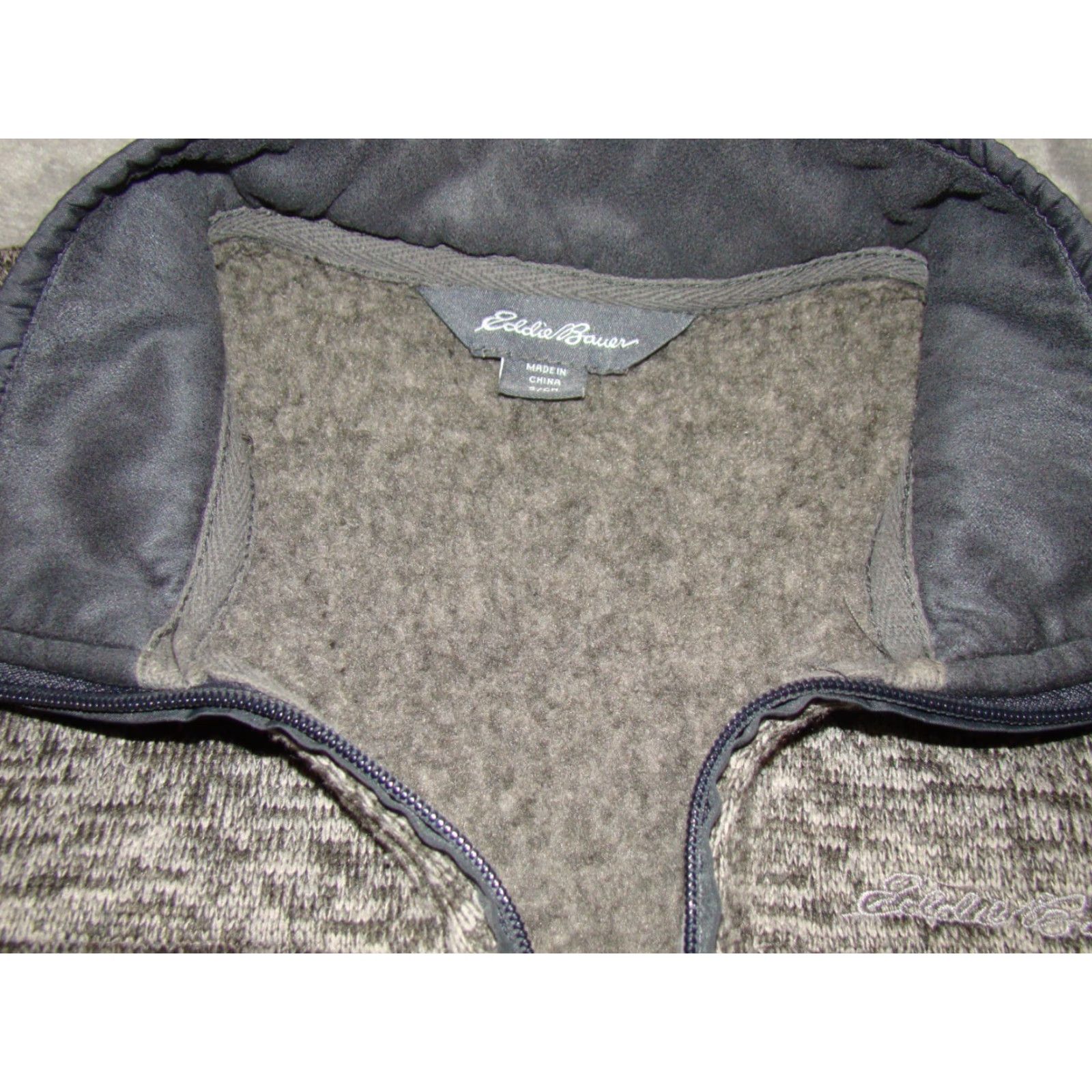 Eddie Bauer Eddie Bauer Mens Small 1/4 Zip Mock Neck Gray Fleece Sweater Size US S / EU 44-46 / 1 - 5 Thumbnail