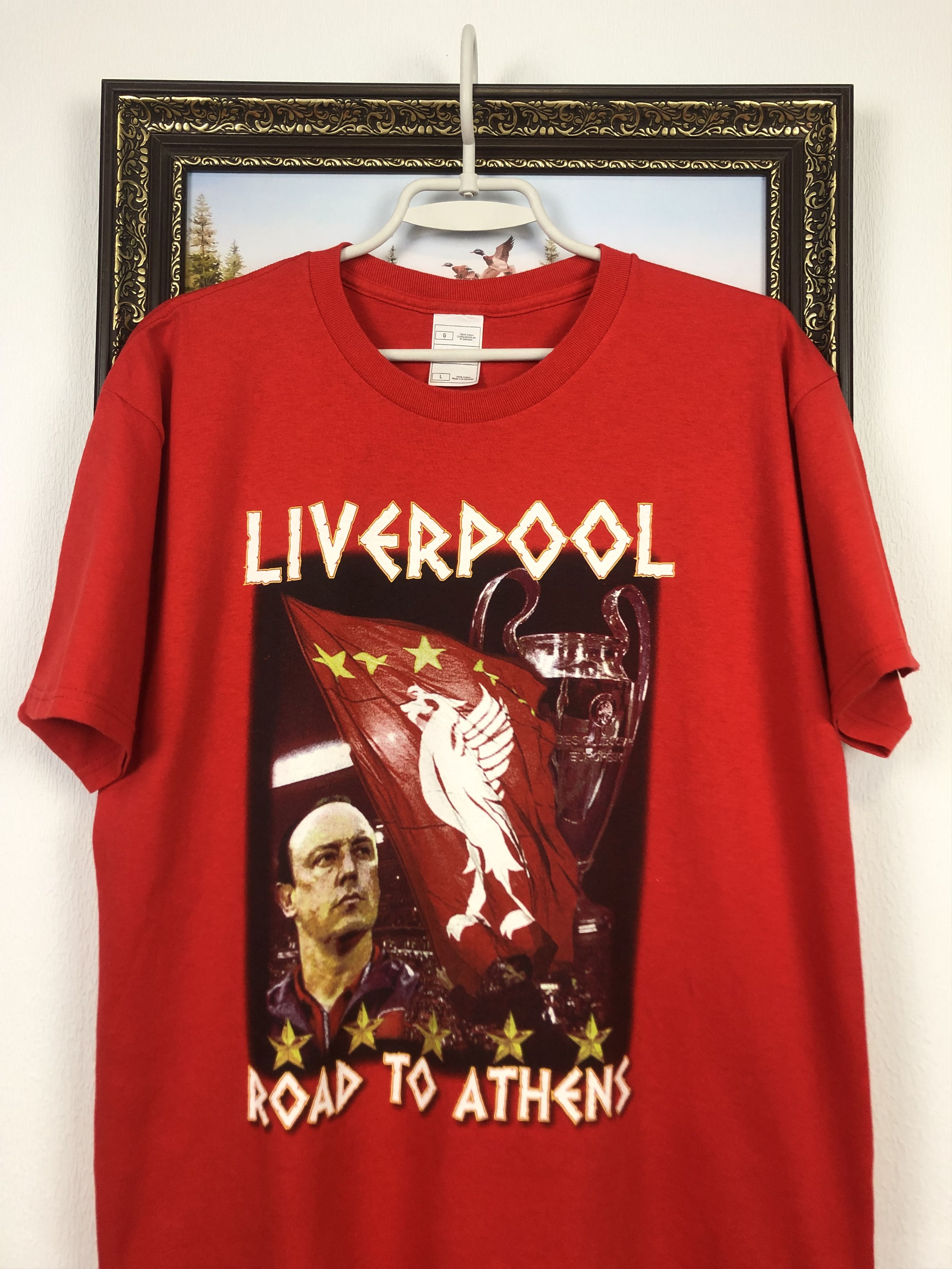 Vintage Vintage Liverpool Shirt Jersey Tee Rare Hype Size Champions Size US L / EU 52-54 / 3 - 2 Thumbnail