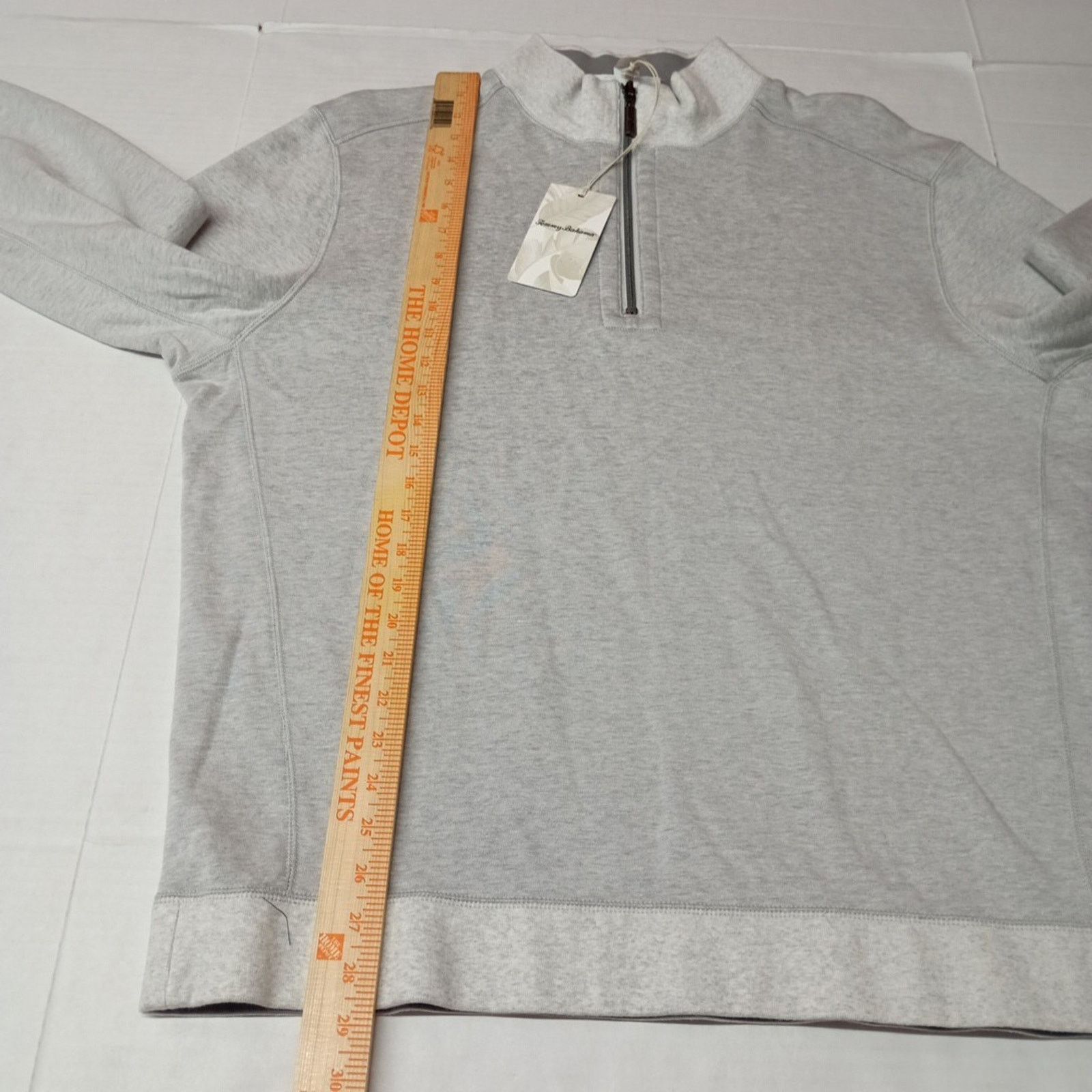 Tommy Bahama Tommy Bahama Reversible Gray Pullover 1/4 Zip Men's Size XL Size US XL / EU 56 / 4 - 6 Thumbnail