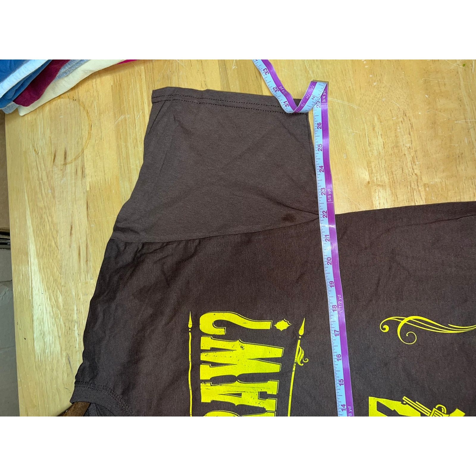 Fruit Of The Loom Wyoming Lottery Shirt Wyolotto Cowboy Draw Brown Tee FOTL XL Size US XL / EU 56 / 4 - 6 Thumbnail