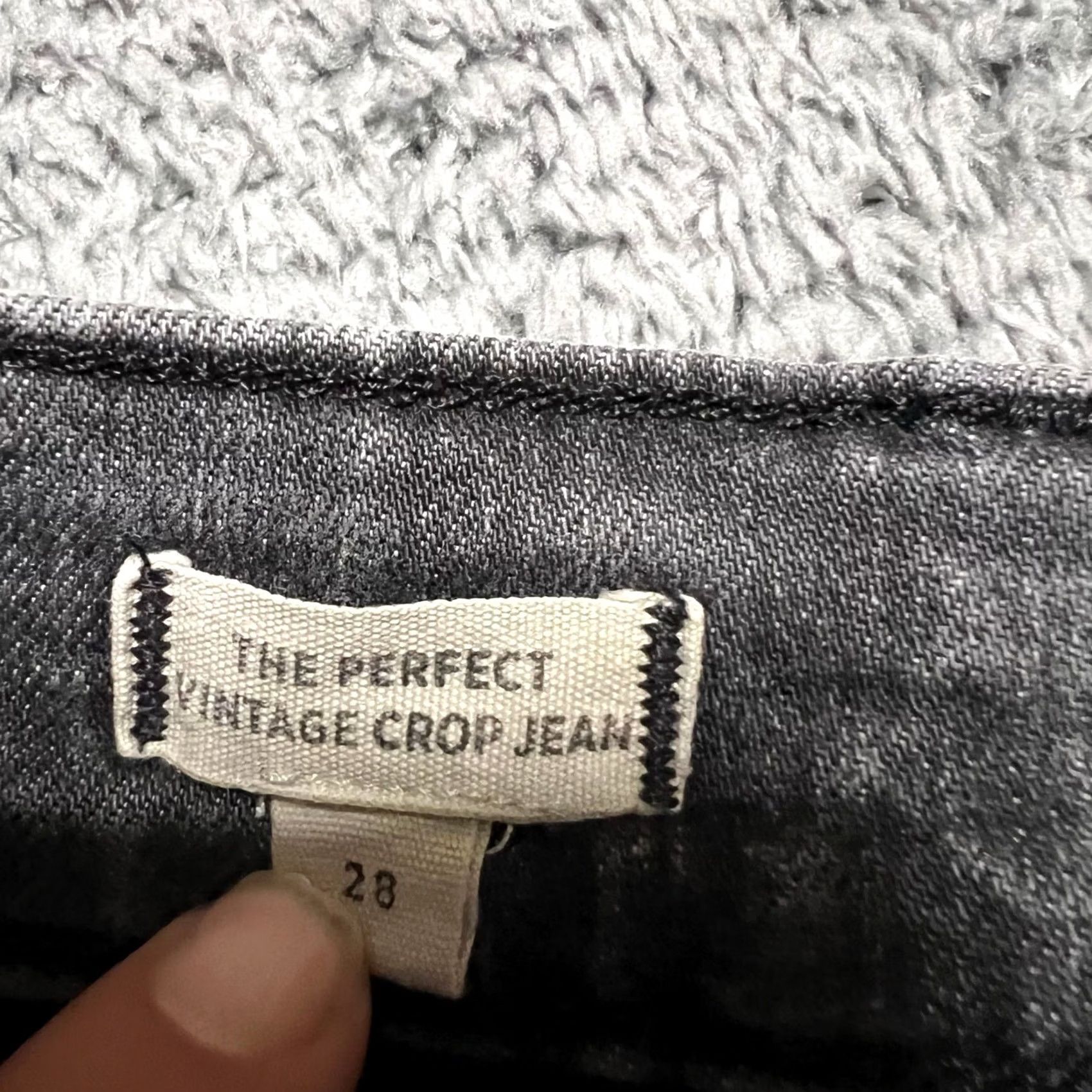 Madewell Madewell Jeans Womens 28 Perfect Vintage Crop Black Pants Crop Grey Faded 29x25 Womens Size 28" / US 6 / IT 42 - 5 Thumbnail
