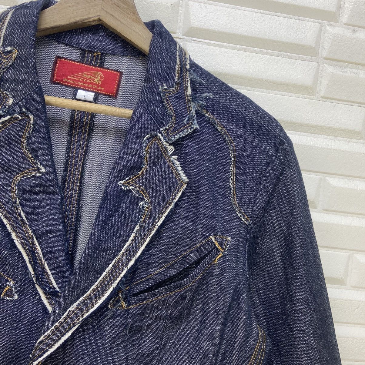 Indian Motorcycle Indian Motorcycles Distressed Denim Jacket Size US S / EU 44-46 / 1 - 15 Thumbnail