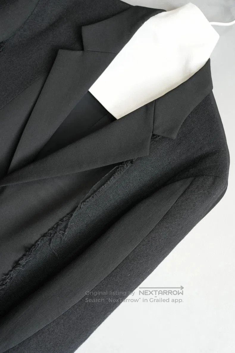 Yohji Yamamoto Yohji Yamamoto Knitted Patchwork Jacket. Size US M / EU 48-50 / 2 - 4 Thumbnail