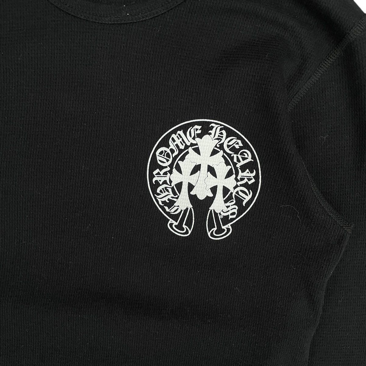 Chrome Hearts RARE Chrome Hearts 2010s Triple Cemetery Cross Thermal L/S Size US S / EU 44-46 / 1 - 2 Thumbnail