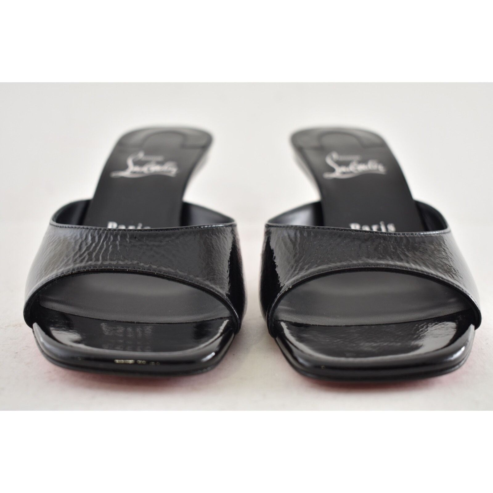 Christian Louboutin Christian Louboutin Condora Mule 55 Black Patent Backless Size US 8.5 / IT 38.5 - 8 Thumbnail