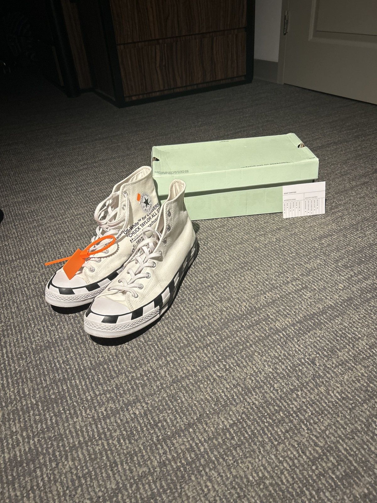 Off-White × Virgil Abloh Off-White x Converse Chuck Taylor All-Star 70s Size US 13 / EU 46 - 1 Thumbnail