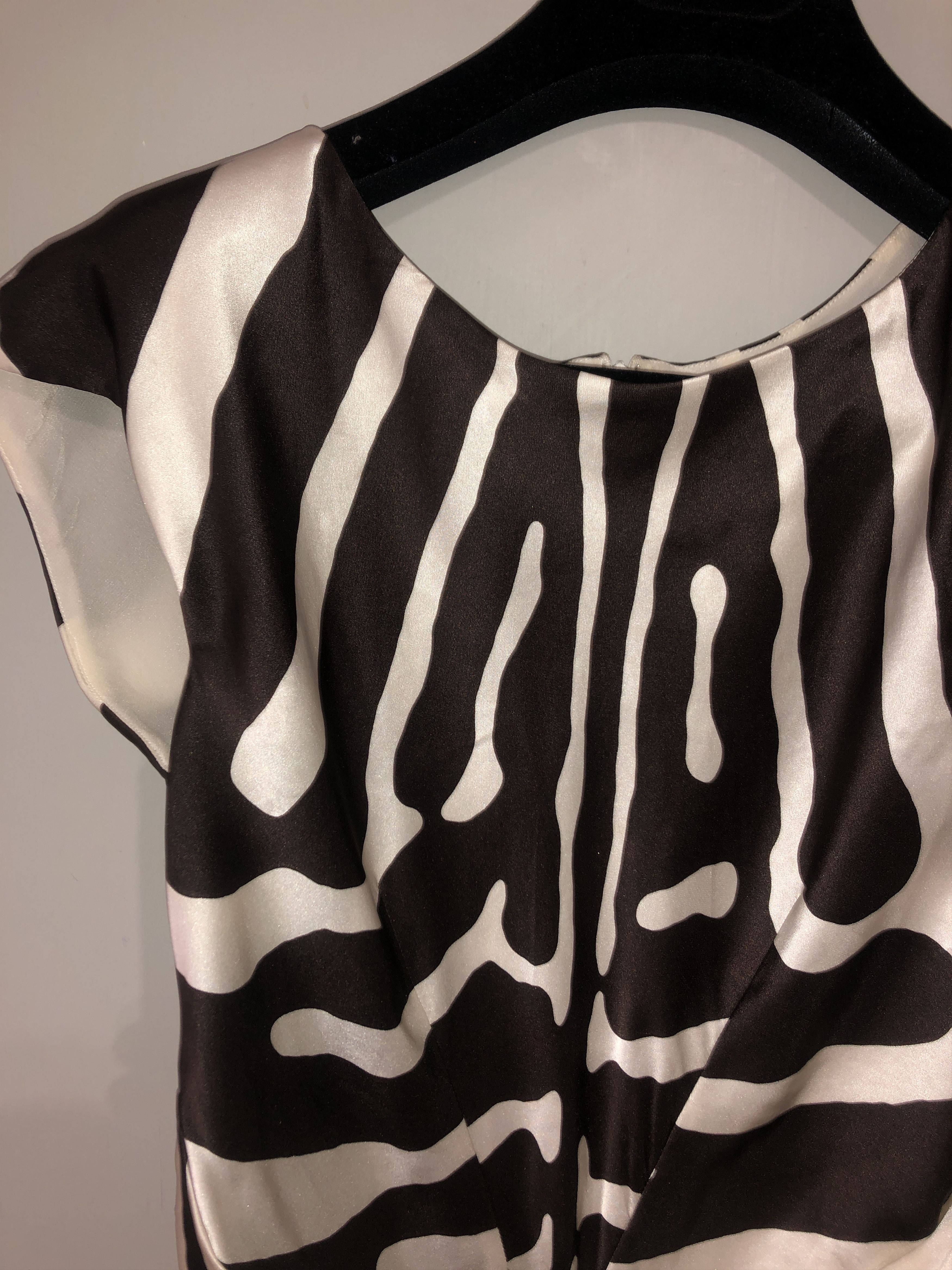 Dior S/S 2009 Zebra Print Silk Dress Size M / US 6-8 / IT 42-44 - 21 Thumbnail