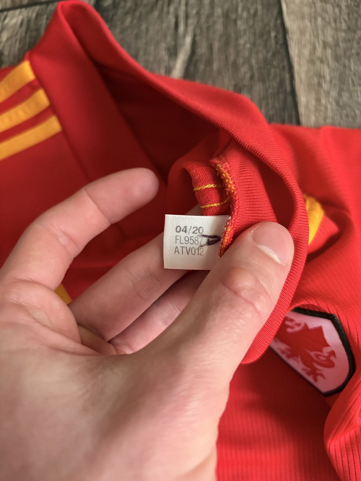 Adidas Wales National Team Adidas Euro Football Jersey 2020 2021 Size US S / EU 44-46 / 1 - 4 Thumbnail