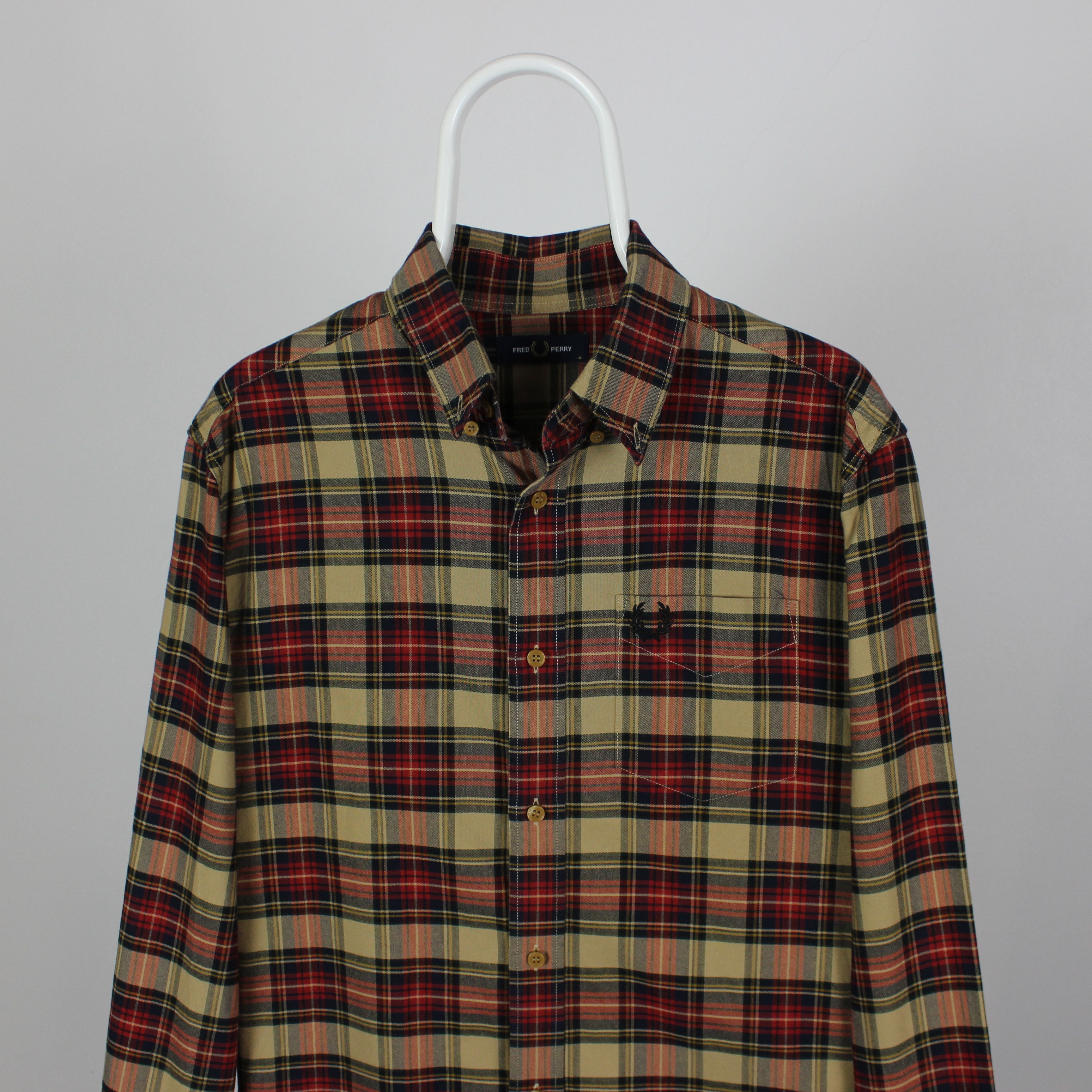 Fred Perry Fred Perry shirt men button Ups M cotton Size US M / EU 48-50 / 2 - 2 Thumbnail