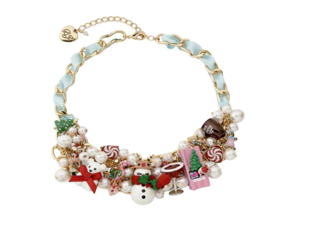 Betsey Johnson Betsey Johnson Christmas Bling Charm Bauble Bib Necklace Size ONE SIZE - 1 Thumbnail