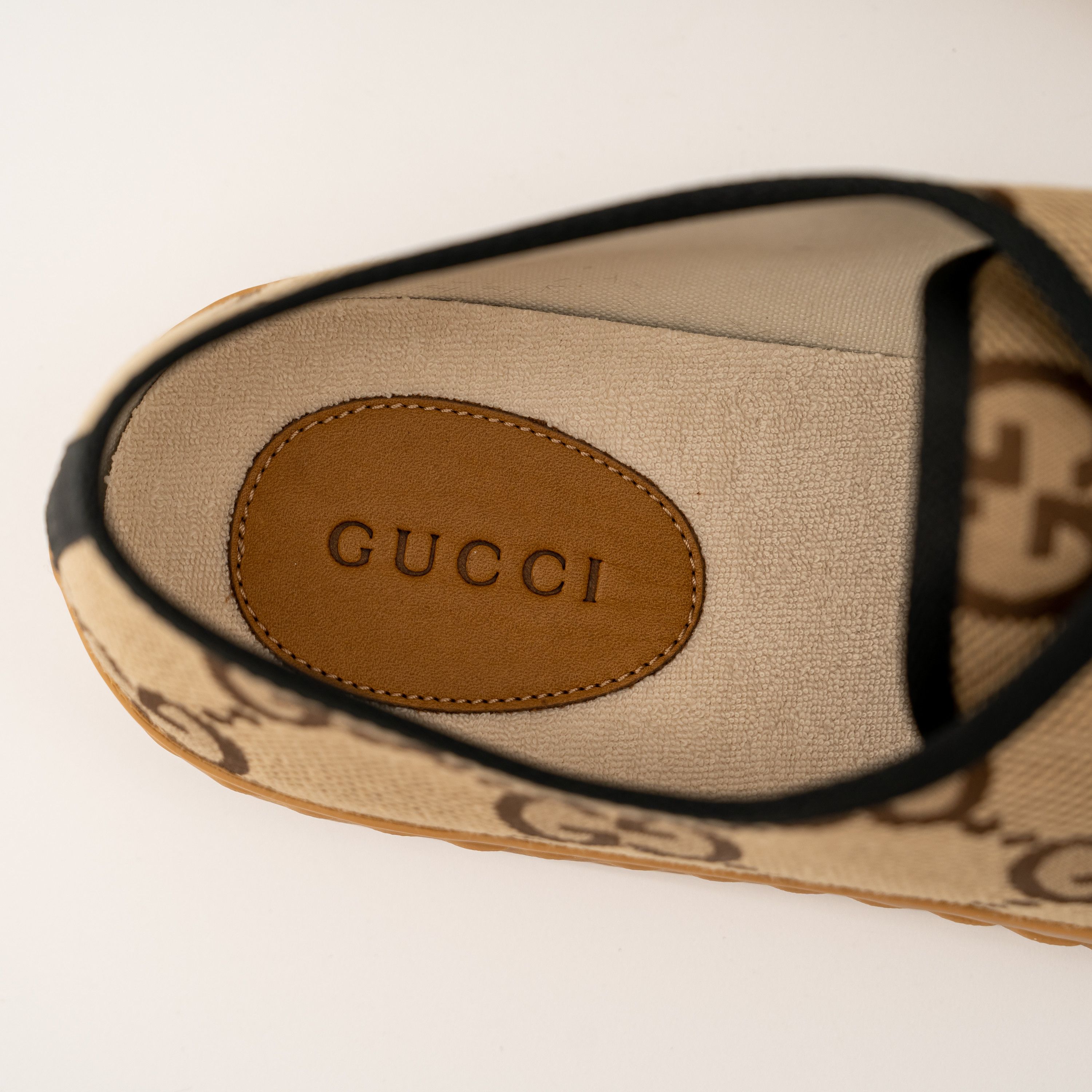 Gucci 13G 13.5 US Gucci Maxi GG Low Canvas Sneakers Beige Brown Size US 13 / EU 46 - 9 Thumbnail