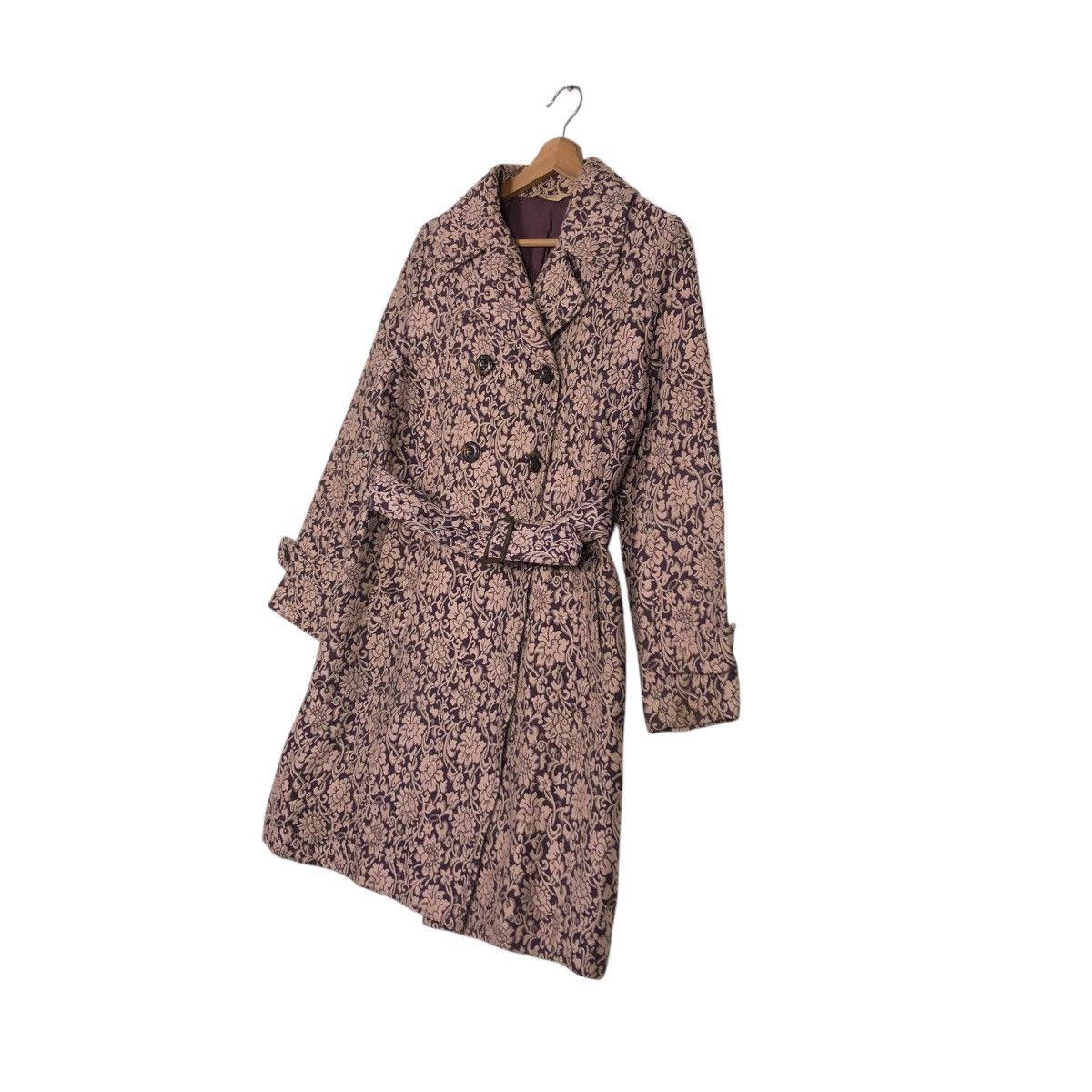 Hysteric Glamour 🔥VINTAGE LONG JACKET HYSTERIC GLAMOUR DOUBLE COLLAR FLORAL Size M / US 6-8 / IT 42-44 - 4 Thumbnail