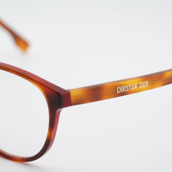 Dior Dior DIORETOILE1 065T 00 Eyeglasses Havana 53mm Square Frame Size ONE SIZE - 2 Thumbnail