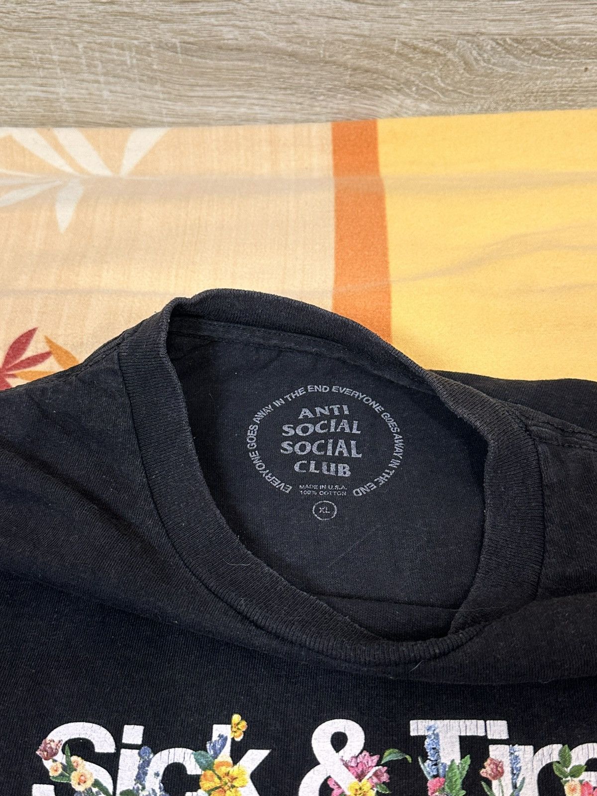 Anti Social Social Club 🔥 Anti Social Social Club DS Self Conclusion T Shirt ASSC Size US XL / EU 56 / 4 - 6 Thumbnail