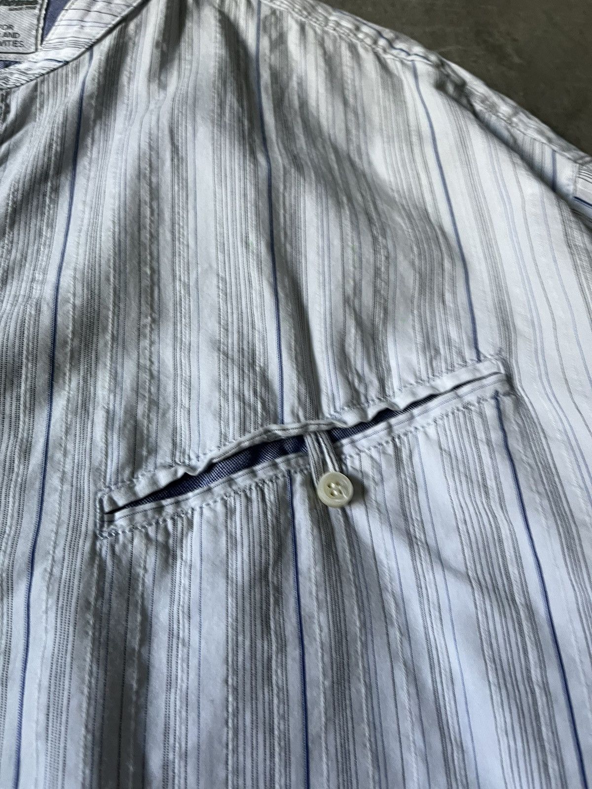 Final Home Final Home Issey Miyake button up outdoor shirt blue white Size US M / EU 48-50 / 2 - 7 Thumbnail