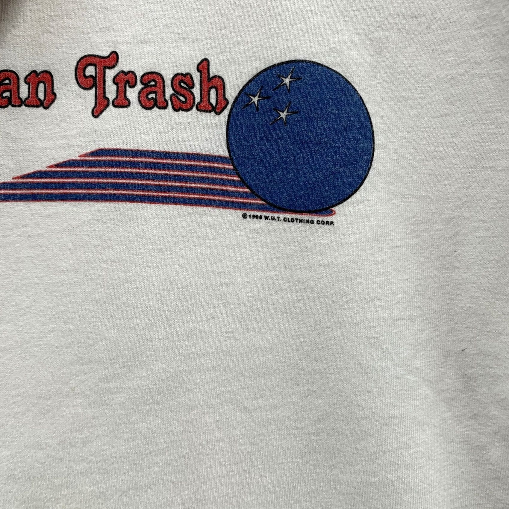 TEE JAYS VINTAGE White Urban Trash America Shirt Mens XL WUT Bowling Graphic Skate 90s Size US XL / EU 56 / 4 - 5 Thumbnail