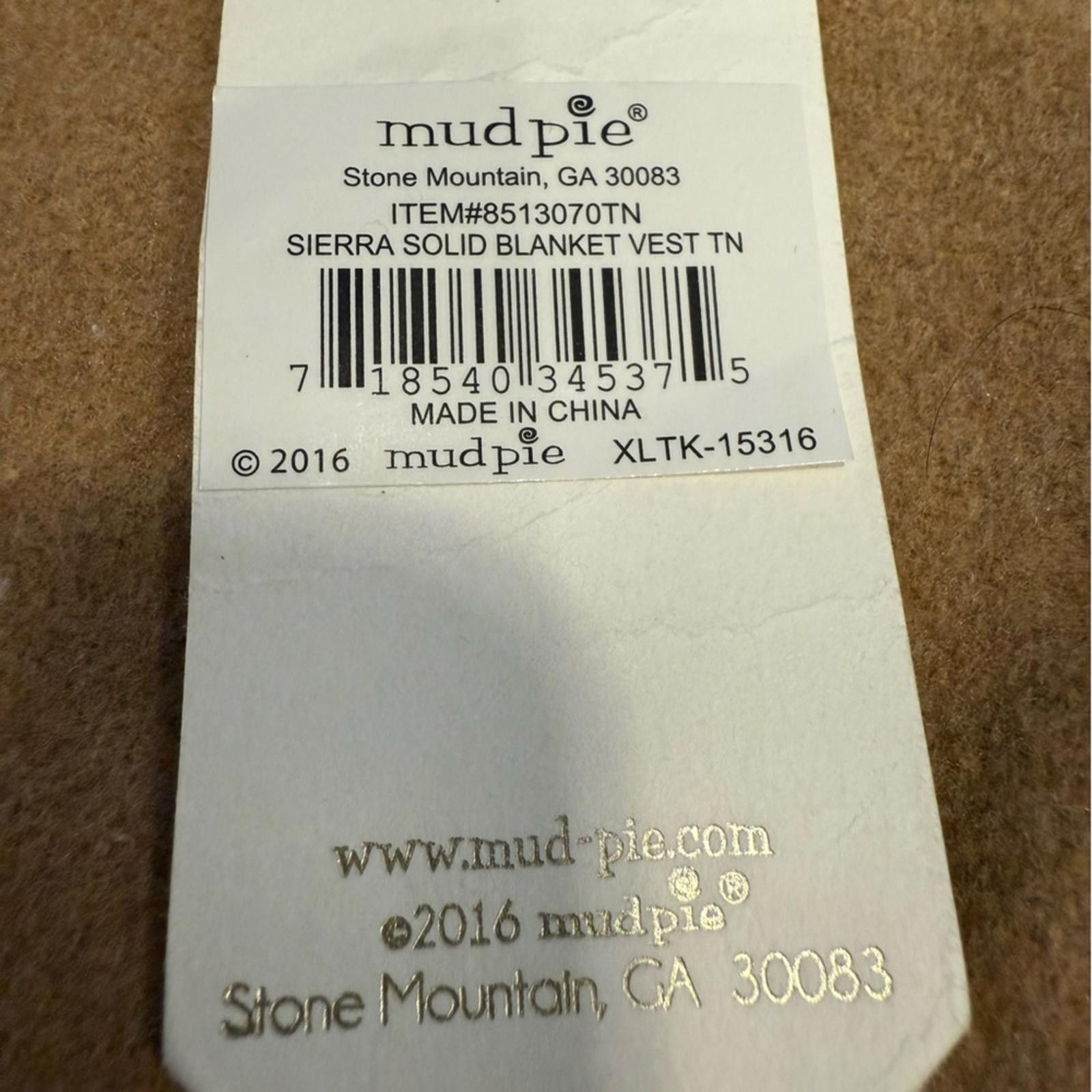 Other Mud Pie tan sleeveless wool blend cardigan one size Size ONE SIZE - 7 Thumbnail