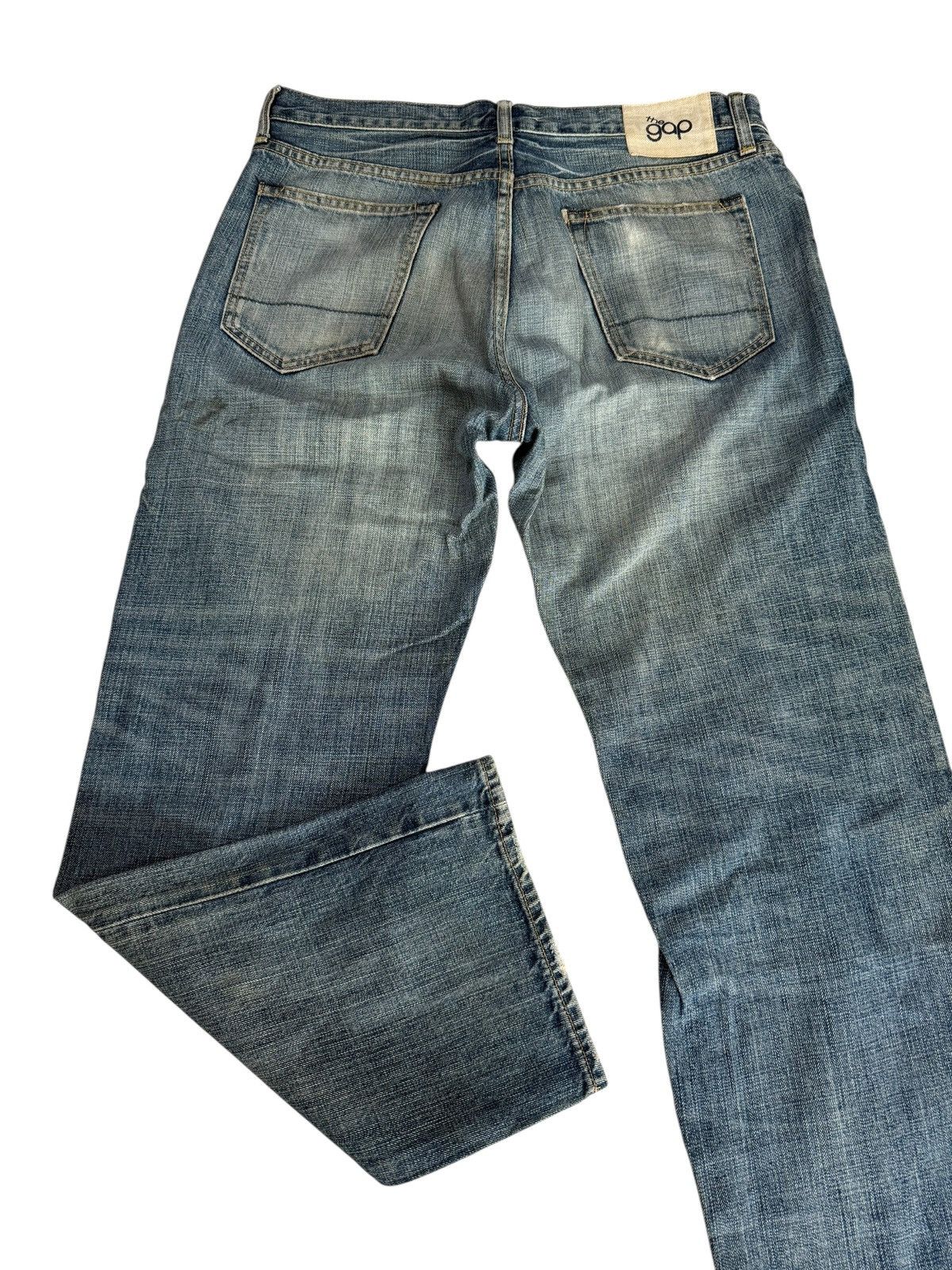 Gap Vintage Y2K Gap Baggy Distressed Nice Design Denim Jeans Size US 33 - 20 Thumbnail