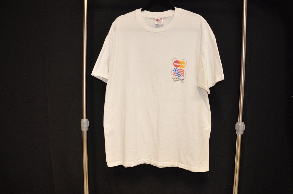 Vintage 1994 World Cup MasterCard Promo Tee Size US XL / EU 56 / 4 - 1 Thumbnail