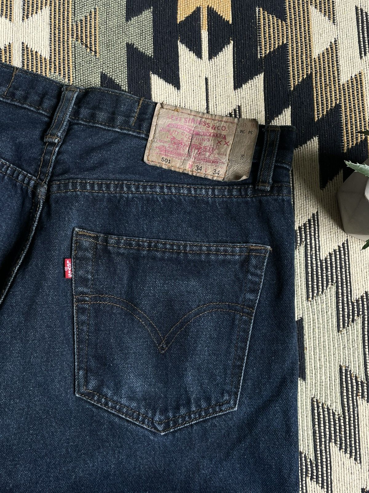 Levi's × Vintage Vintage Levi’s 501 made in USA Denim Jeans Size US 34 / EU 50 - 4 Thumbnail