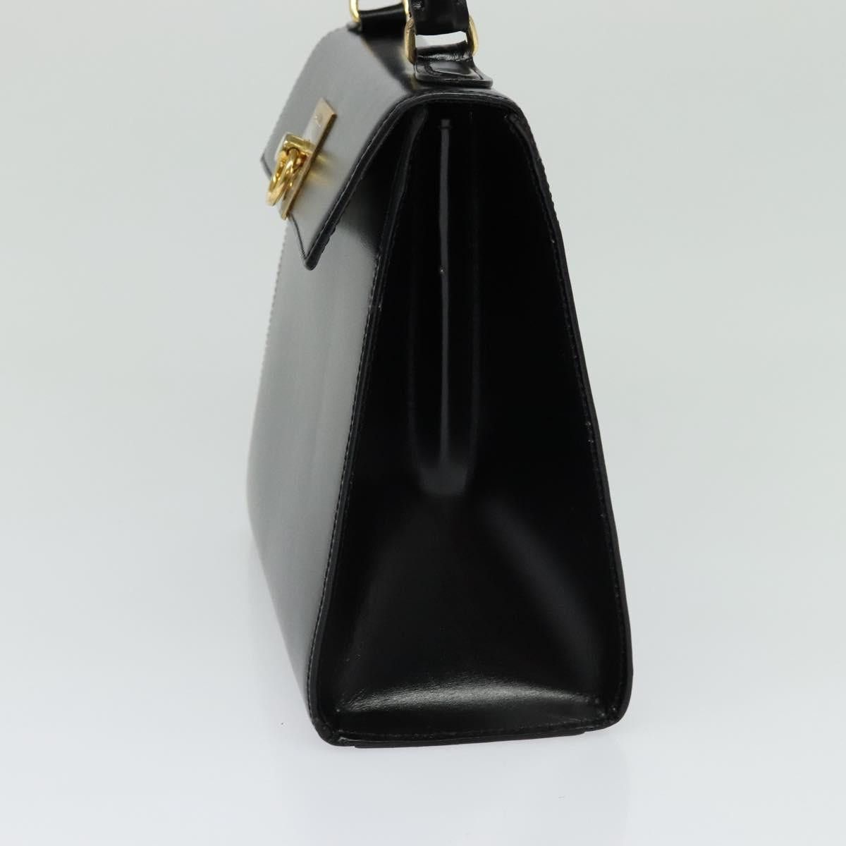 Celine CELINE Hand Bag Leather Black Gold Size ONE SIZE - 5 Thumbnail