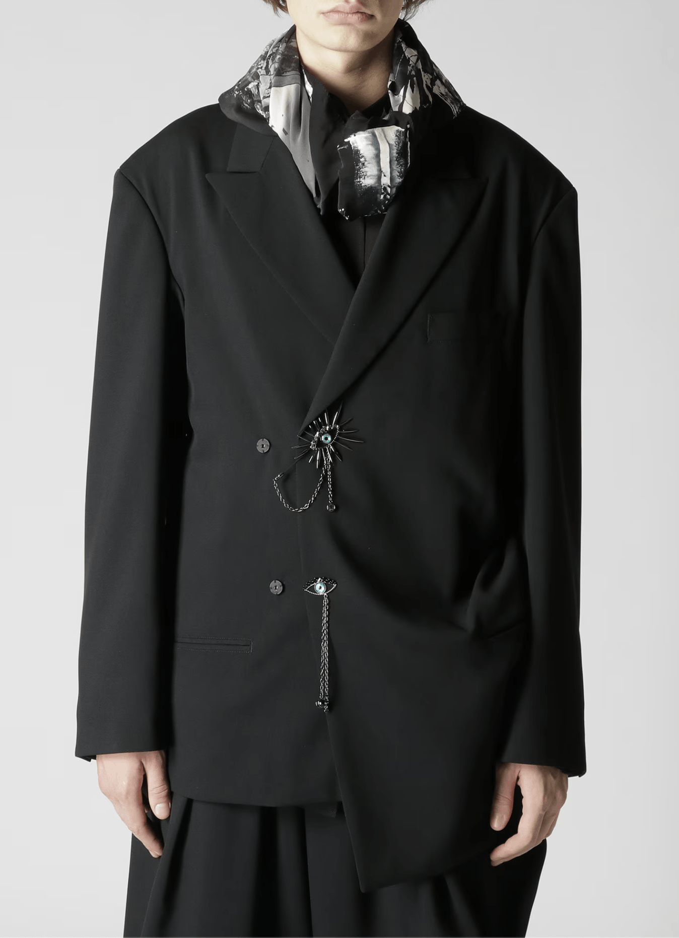 Yohji Yamamoto POUR HOMME DRAPING ジャケット Yohji Yamamoto Pour Homme - SUMMER TUXEDO DRAPING JKT